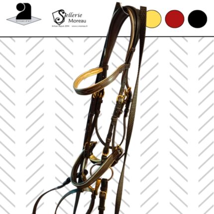 BRIDON ANATOMIQUE (noir/doré)