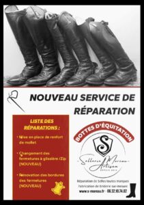 réparations de bottes d'équitation